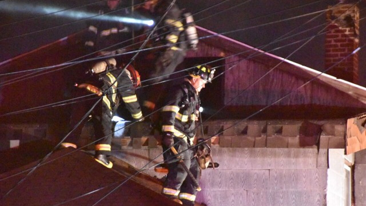 IFD firefighter injured after falling through porch roof